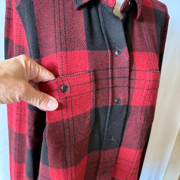 FAHERTY LEGEND SWEATER SHIRT SHACKET ORCHARD HOUSE PLAID FARMCORE LOGGER NWT M - Picture 6 of 9